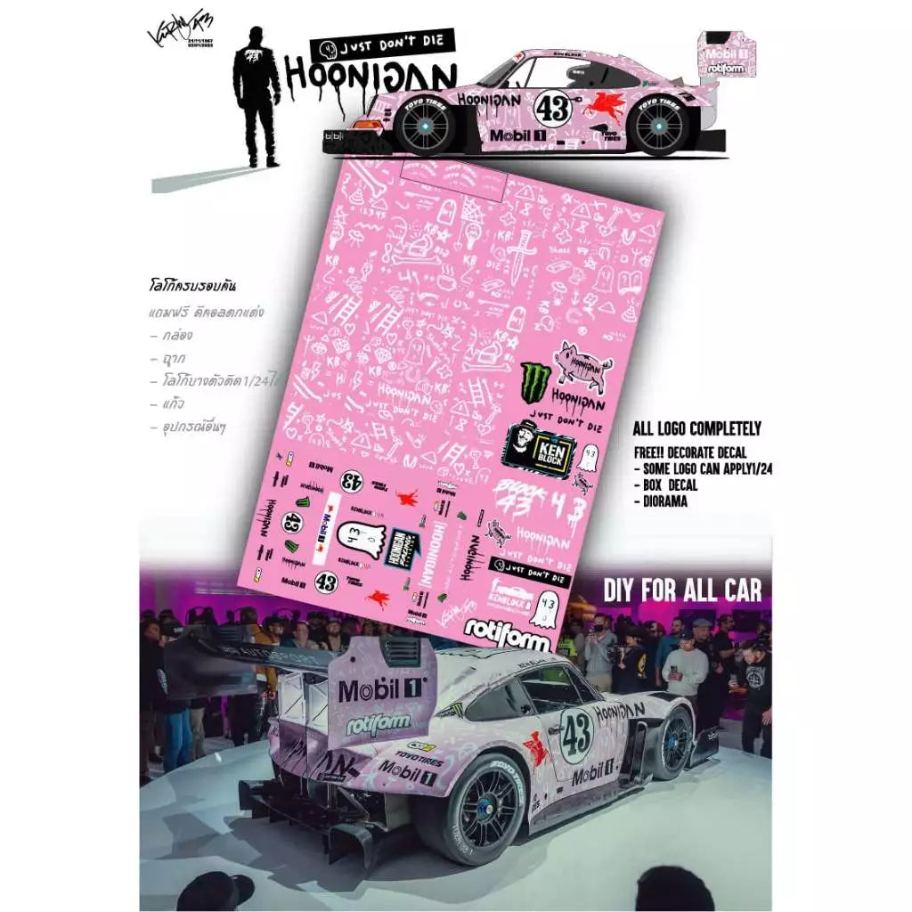 Hoonigan Drift Tackle Pikes Peak Pigasus Decal
