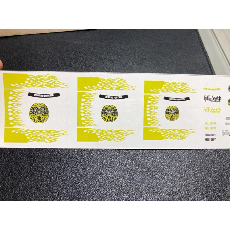 Hells Dept Light Green Decal