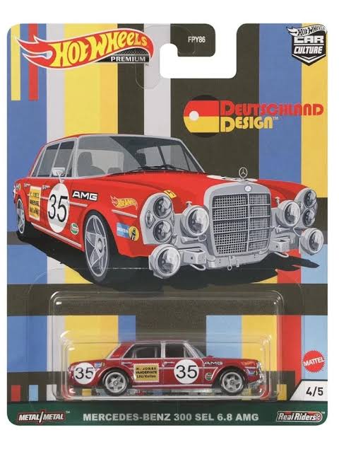 Hotwheels Premium
Deutschland Design Mercedes-Benz 300 SEL 6.8 AMG