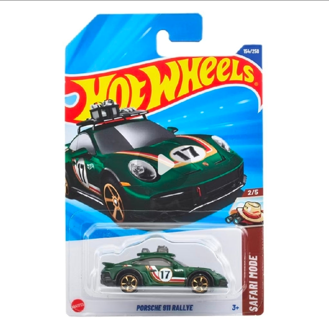 Hot Wheels Mainline Safari Porsche 911 Rallye