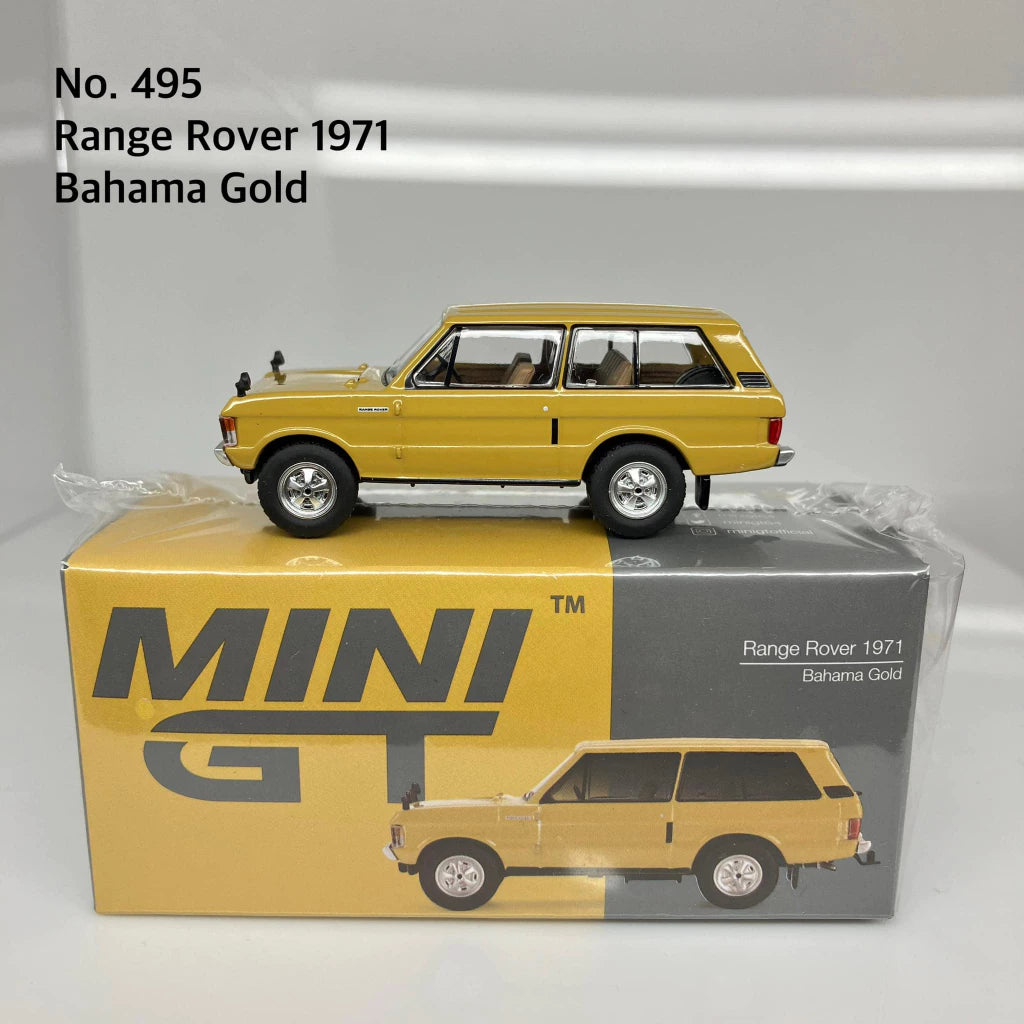 MiniGT 📌No. 495-R 📌 Range Rover 1971 Bahama Gold