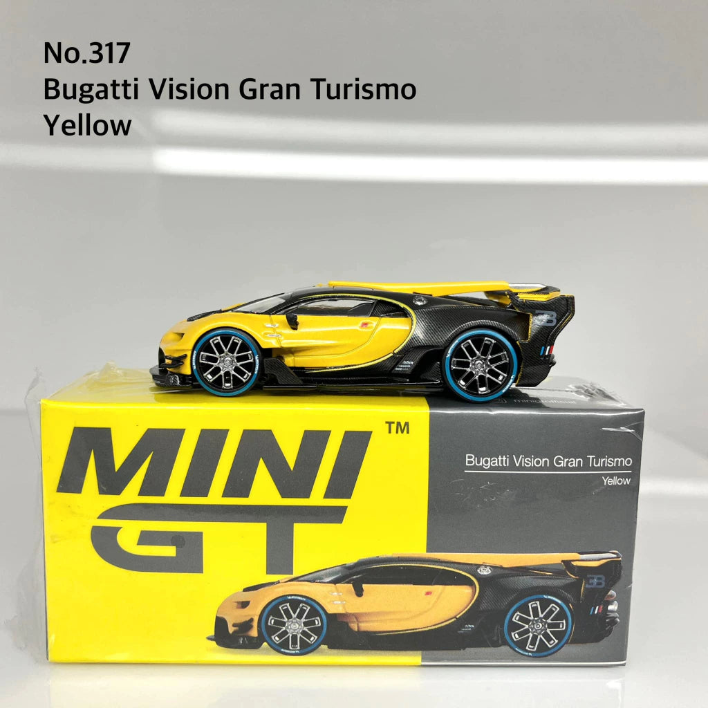 MiniGT 📌No. 317 📌 Bugatti Vision Gran Turismo Yellow Pre Order