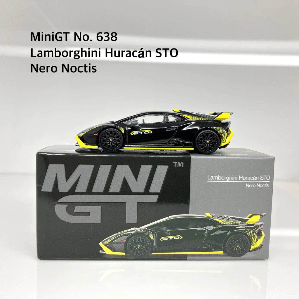 MiniGT 📌No. 638-R 📌 Lamborghini Huracán STO Nero Noctis