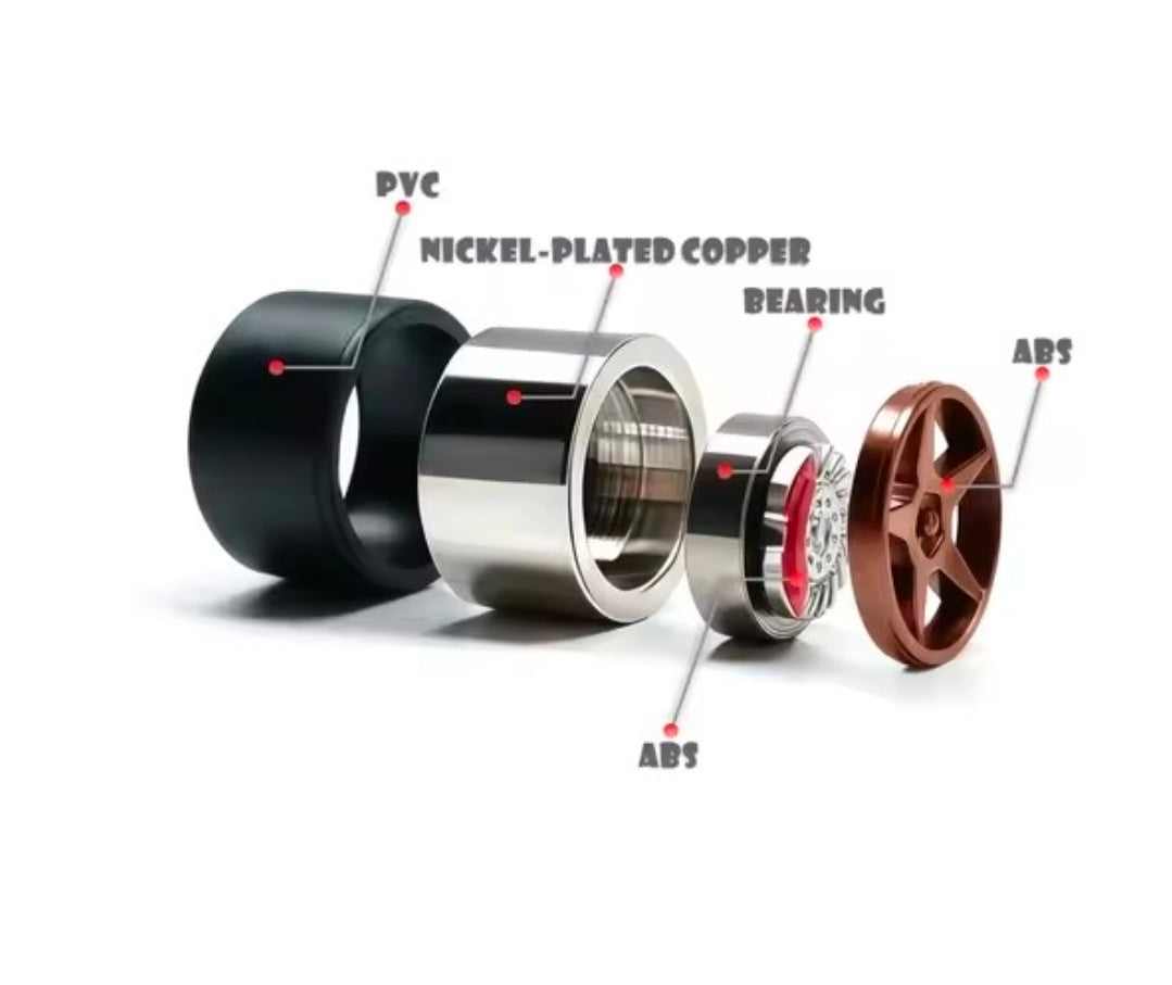 Alloy Bearing wheels 9.5mm,10.8mm and 11mm