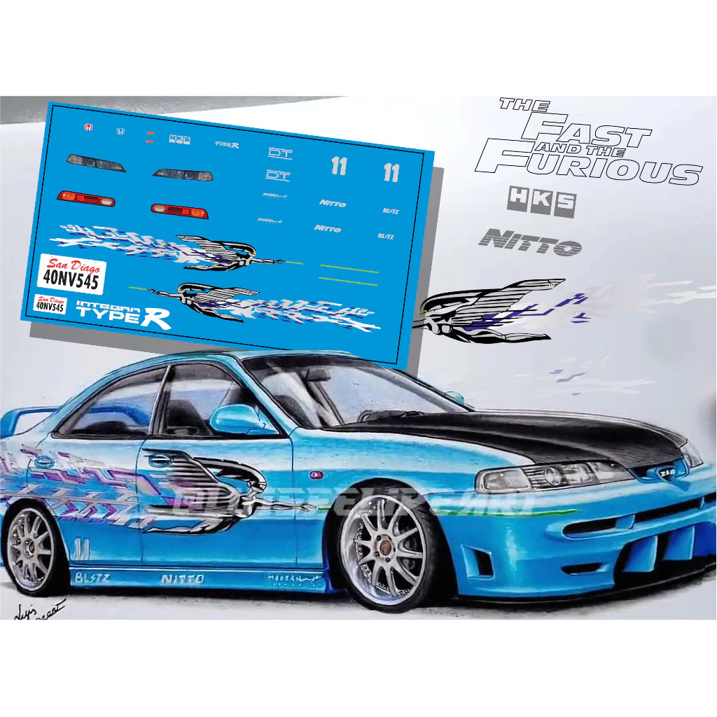 Mia Toretto fast and furious Decal