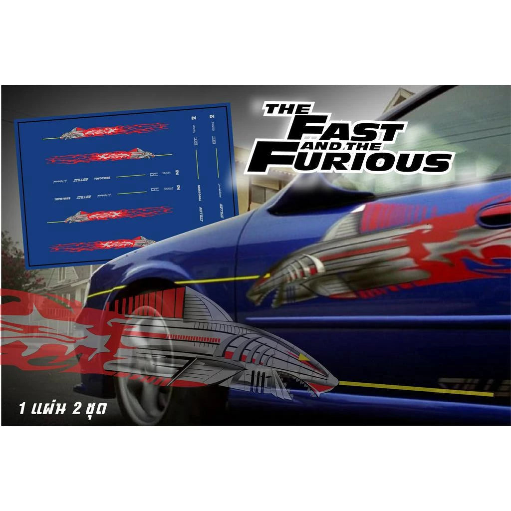 fast and furious Shark Nissan A32 decal
