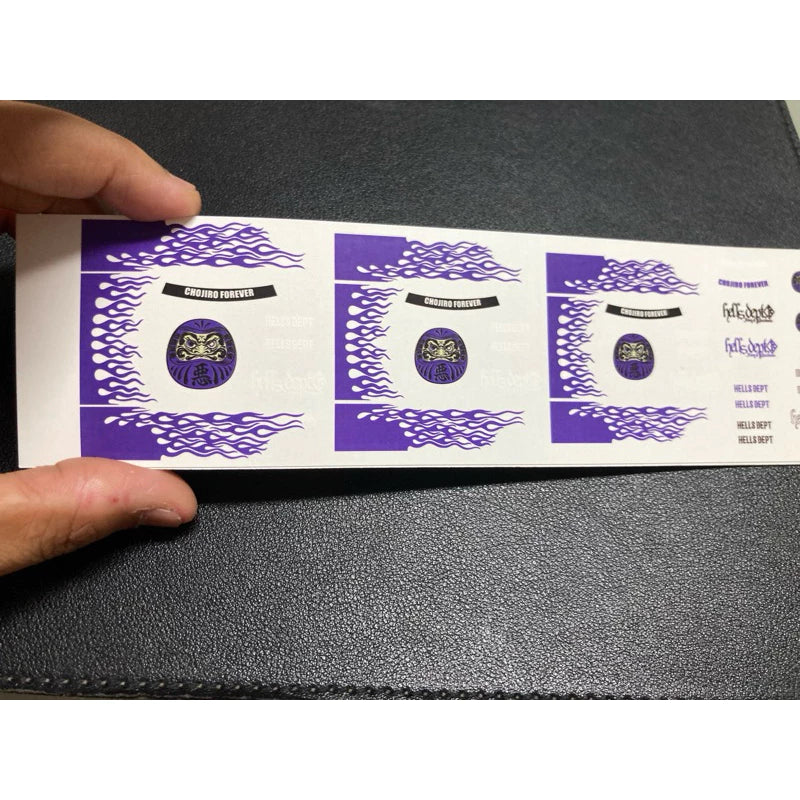 Hells dept Purple Decal