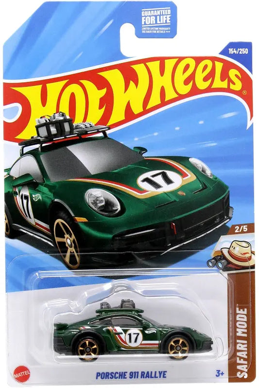 Hot Wheels Mainline Safari Porsche 911 Rallye