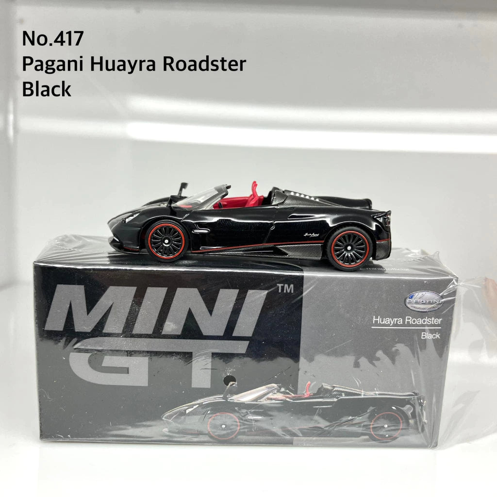 Mini GT No.417-L Pagani Huayra Roadster Black Pre Order