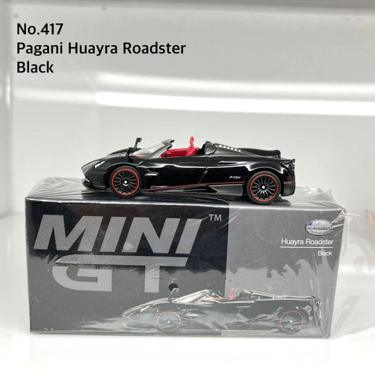 Mini GT No.417-L Pagani Huayra Roadster Black Pre Order