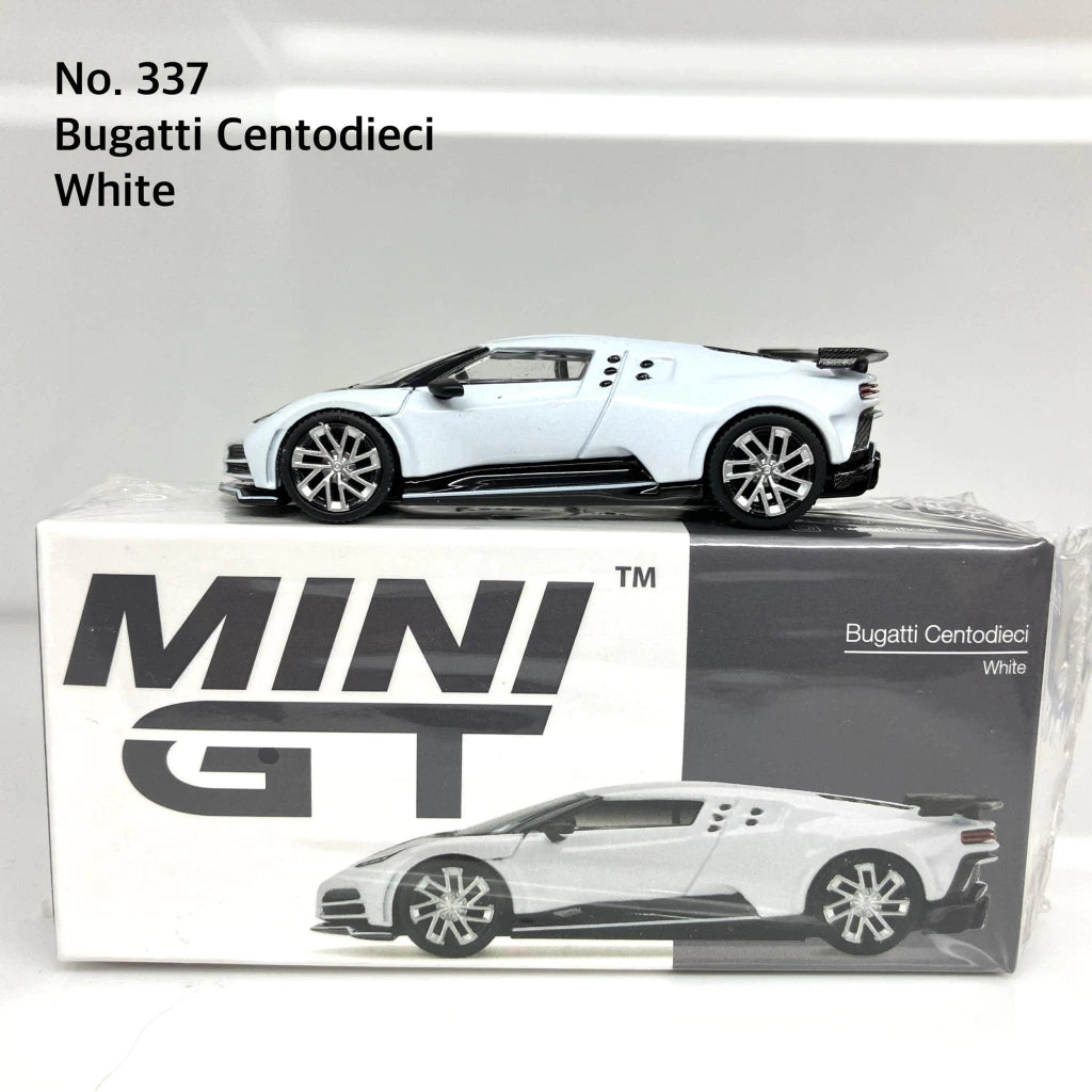 MiniGT No. 337-L Bugatti Centodieci White Pre Order
