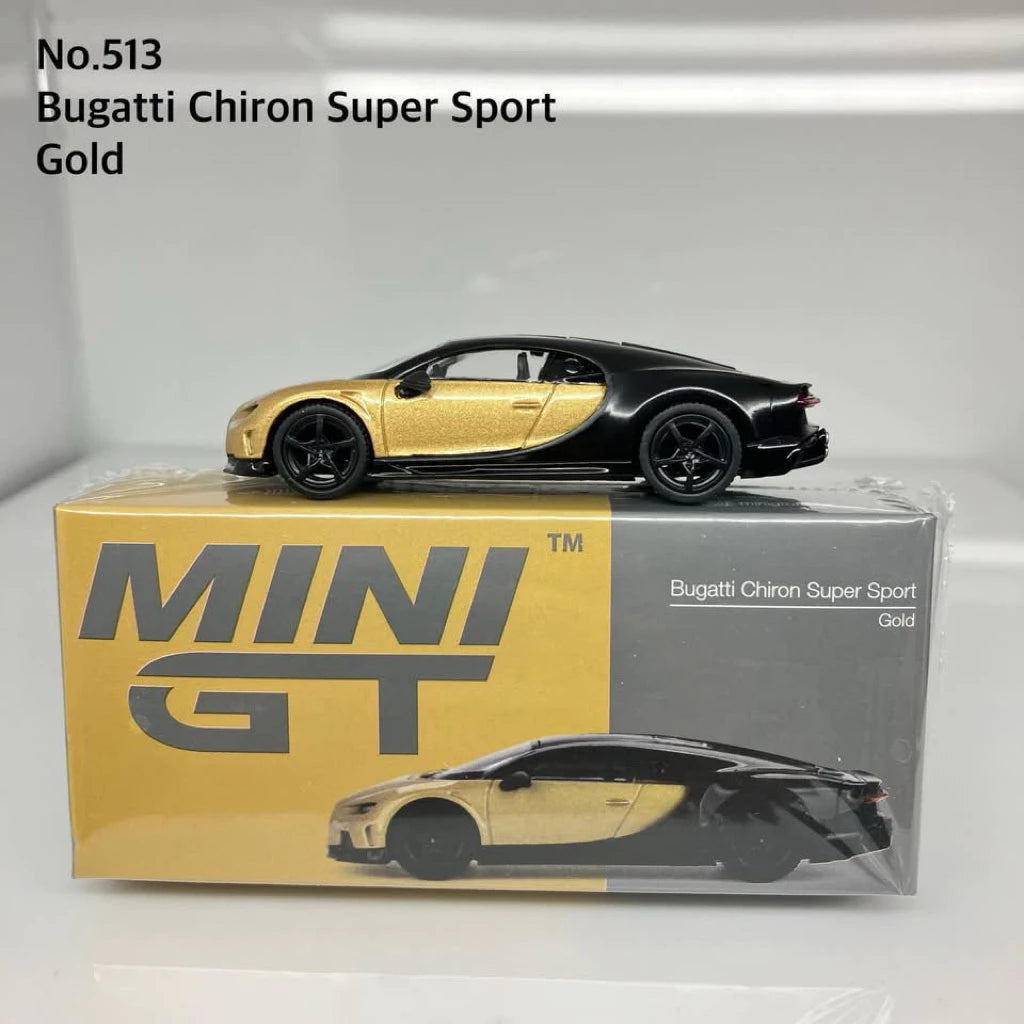 Mini GT No. 513-L Bugatti Chiron Super Sport Gold Pre Order