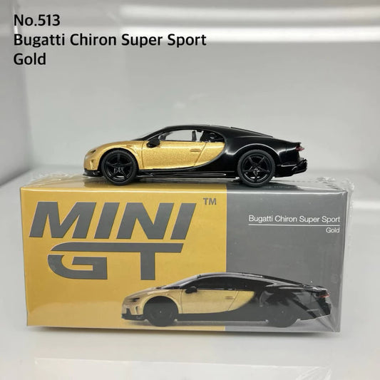 Mini GT No. 513-L Bugatti Chiron Super Sport Gold Pre Order