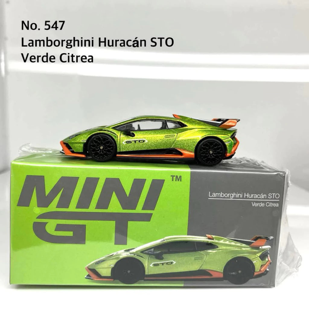 MiniGT No. 547 Lamborghini Huracán STO Verde Citrea Pre Order