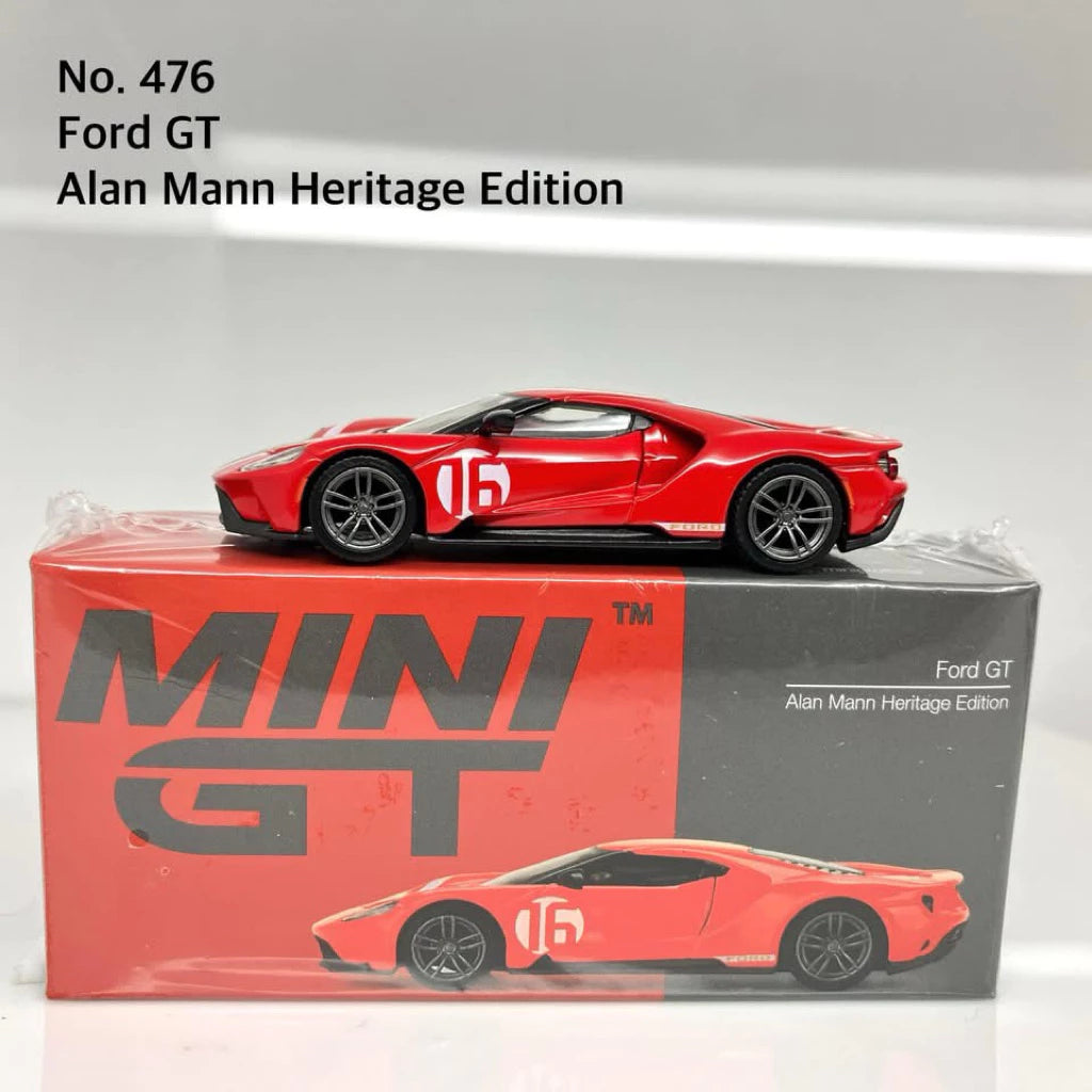 Mini GT No. 476-L Ford GT Alan Mann Heritage Edition Pre Order