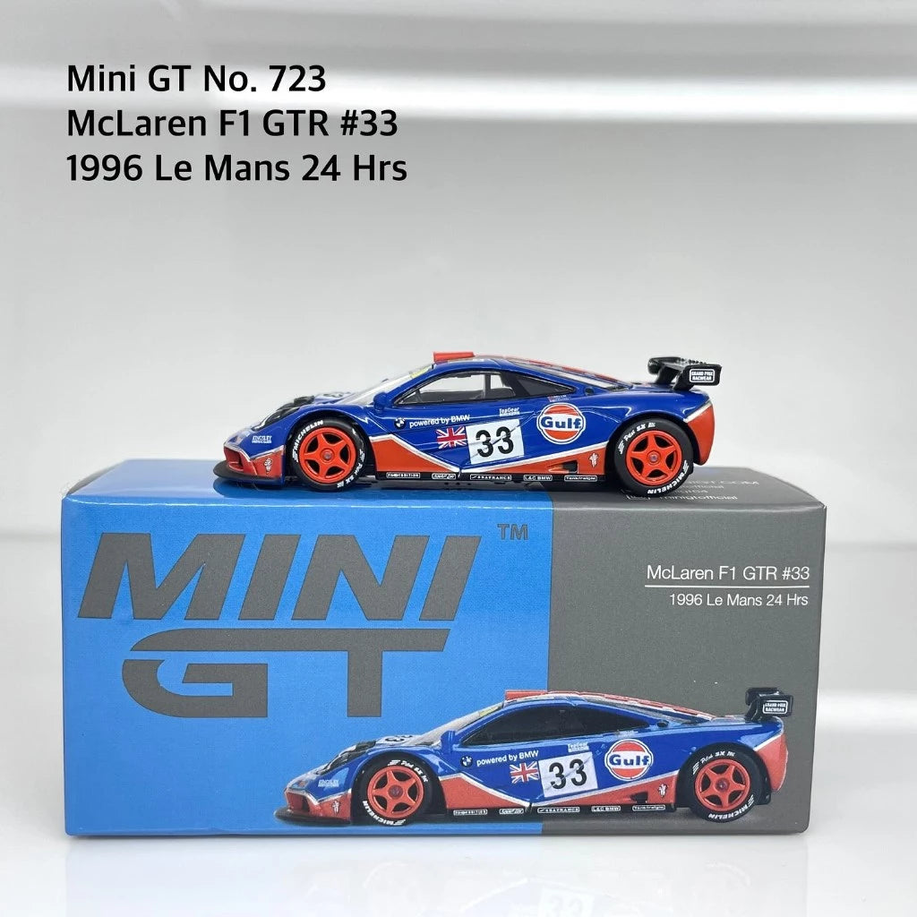 Mini GT No. 723 McLaren F1 GTR #33 1996 Le Mans 24 Hrs Pre Order