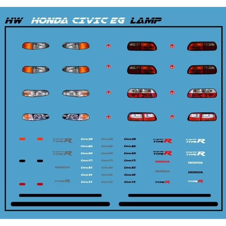 HondaCivic Lamp decal